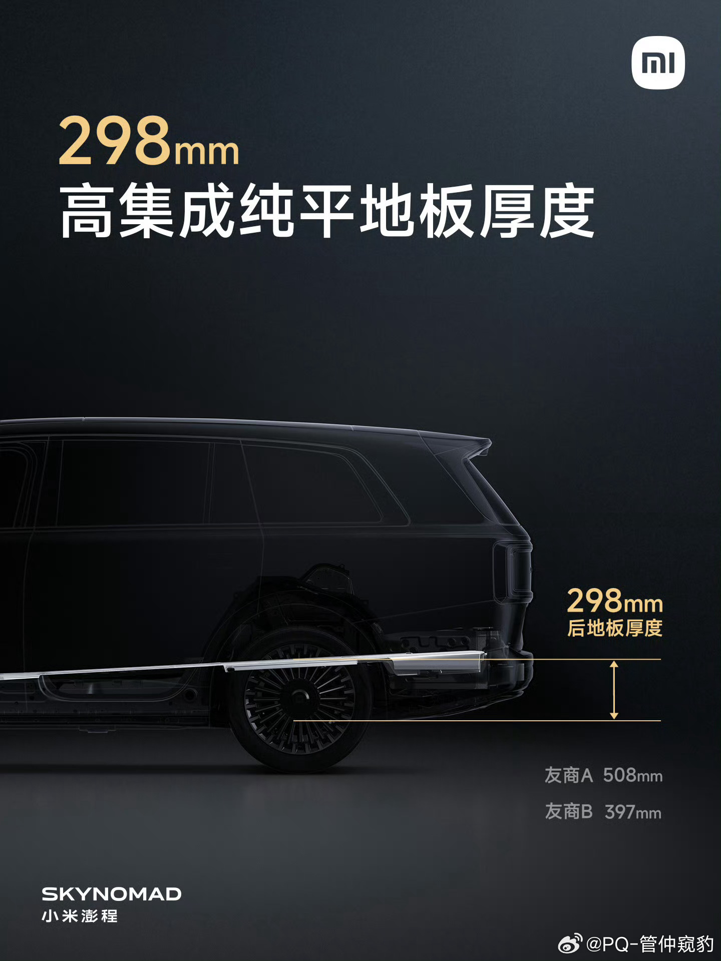 汽车座舱理想状态：车≈精装房，硬件标准化，家电&布局交给用户自定义小米澎程 给出