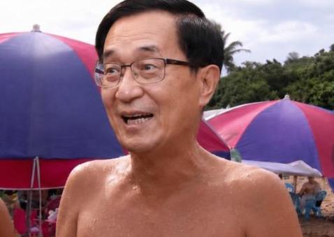 今天，中度台风直扑台湾，台湾地区前领导人陈水扁一早在粉专“陈水扁新勇哥物语”制作