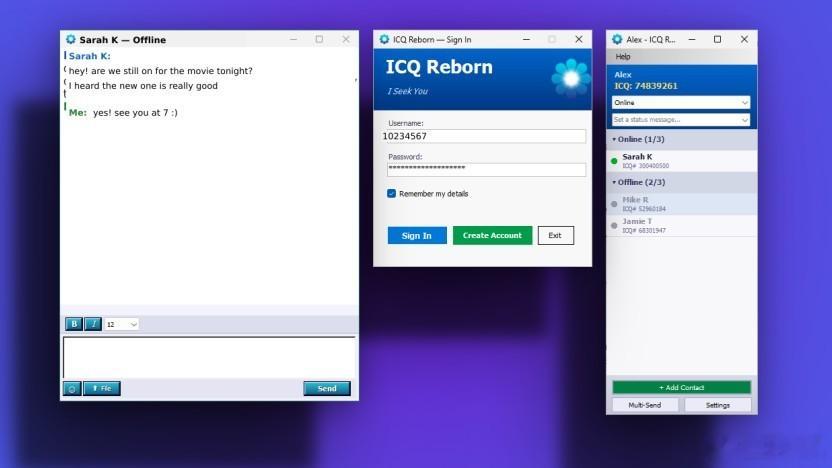 粉丝出手复活“聊天软件鼻祖”ICQ，暂不支持语音 / 视频聊天 