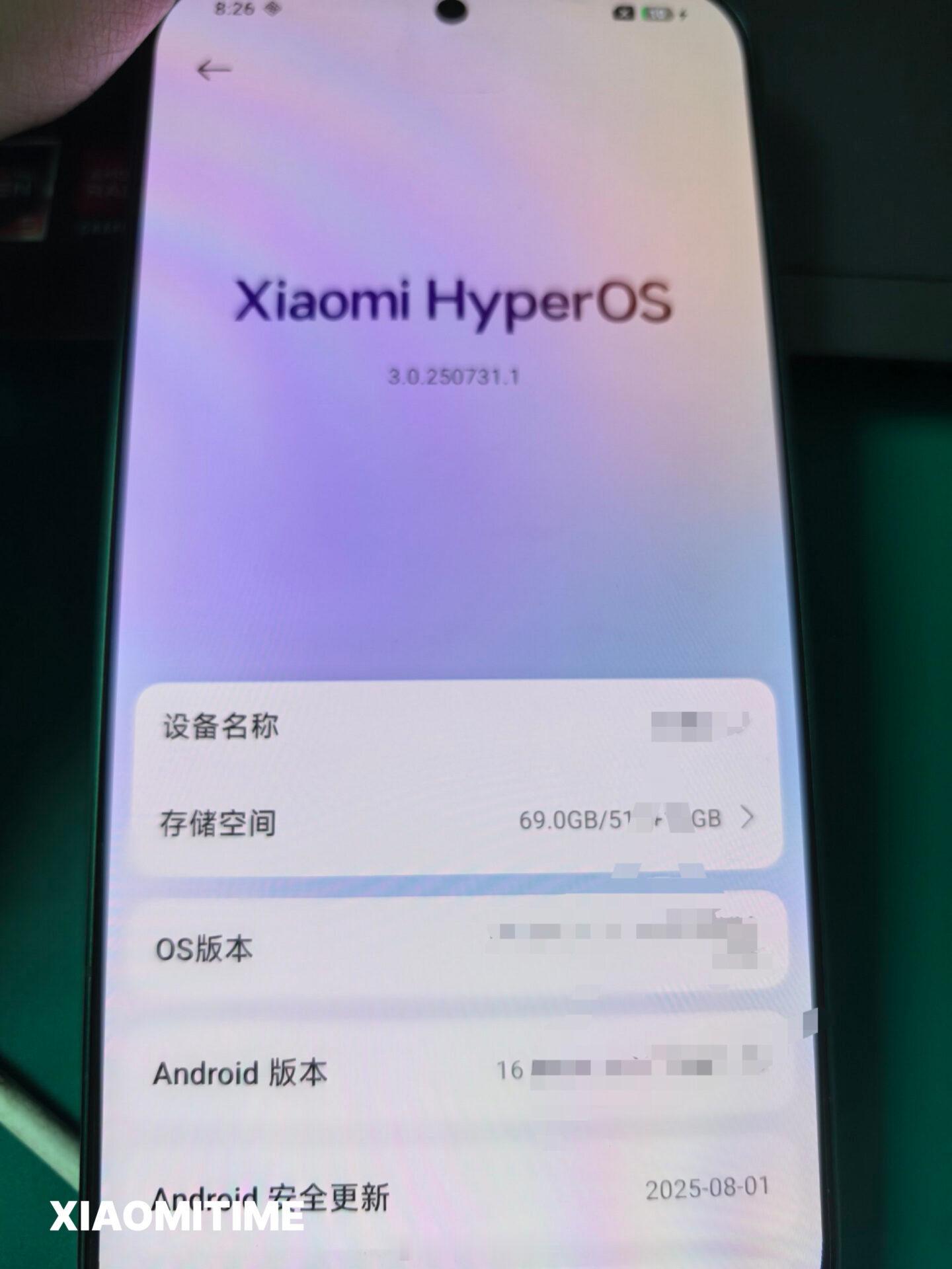 疑似小米 HyperOS 3 的系统部分展示曝光，以前在通知栏的焦点通知转移到顶