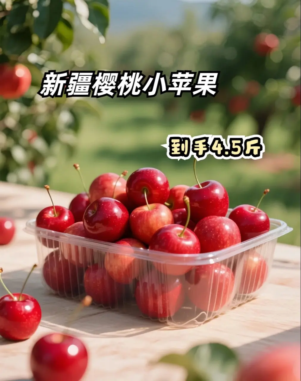 家人们快看过来！最近挖到一款神仙小苹果，咬一口就彻底沦陷！这个樱桃小苹...