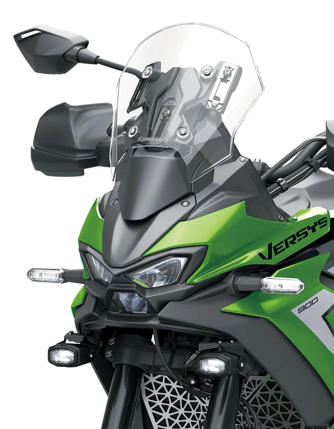 VERSYS 900 SE LT细节展示。下一代VERSYS设计适合探险旅行：可