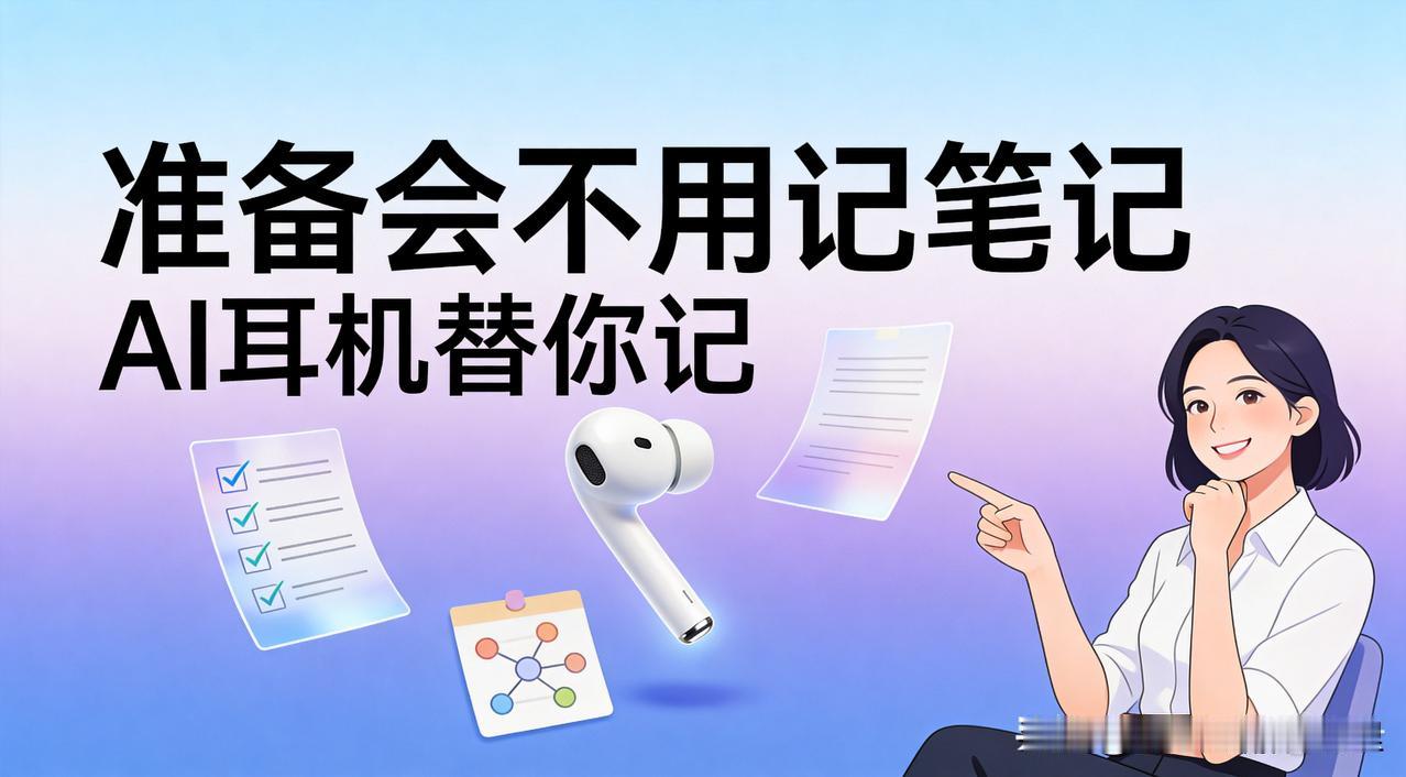 会议结束，纪要已经在等你了：AI耳机替你记完一整场会

你有没有这种时刻：刚开完