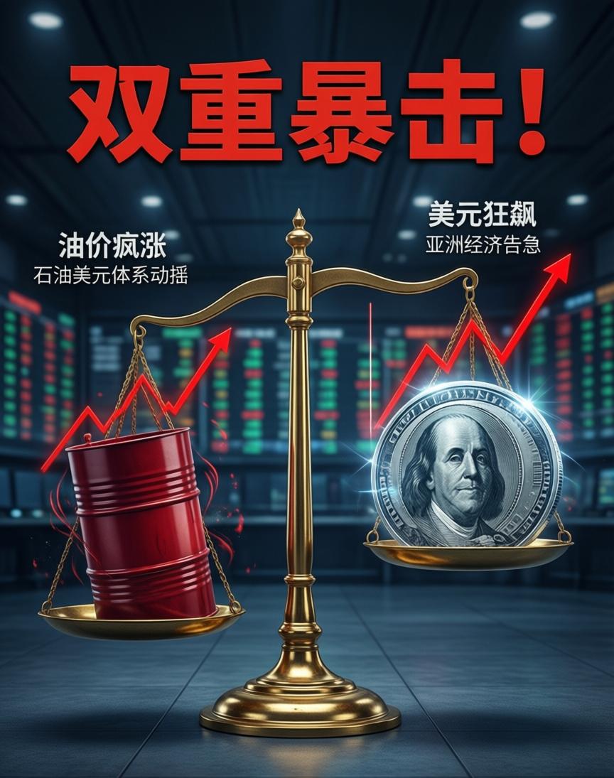 双重暴击！亚洲经济告急：油价疯涨、美元狂飙，石油美元体系开始松动

中东那摊战火