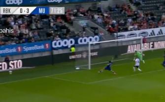 阿玛斯后点铲射空门得分！4-0ManUtdspot曼联罗森博格vs曼联