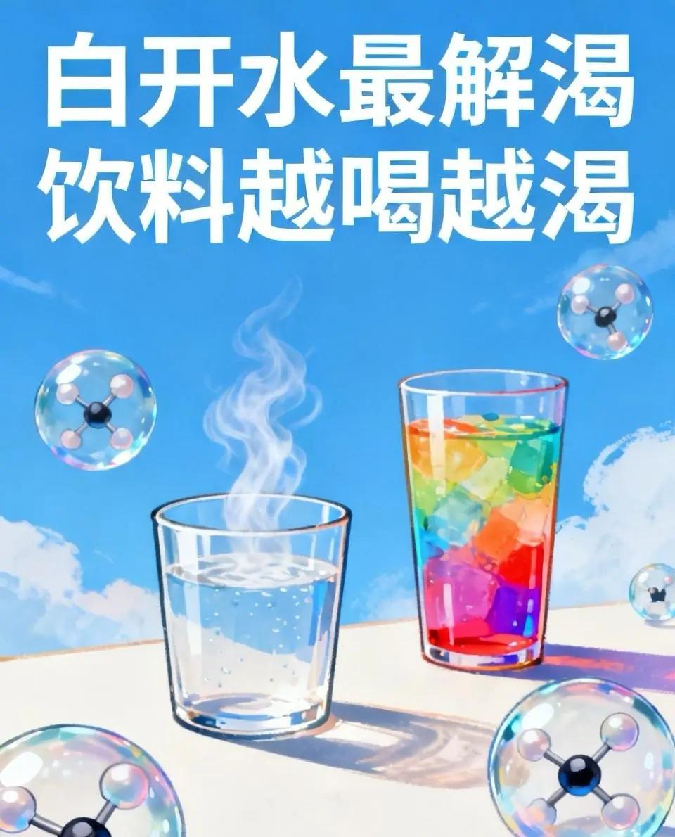 终于明白！饮料和水谁更解渴？原来我们一直都喝错了
 
炎炎夏日、运动过后、口干舌