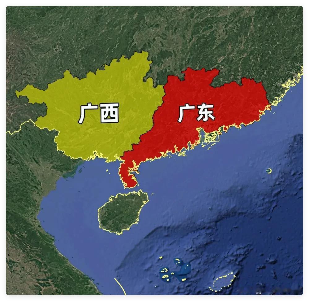 广西和广东有多统一。

你有没有想过，为什么中国版图上有且仅有这两个省份，名字里