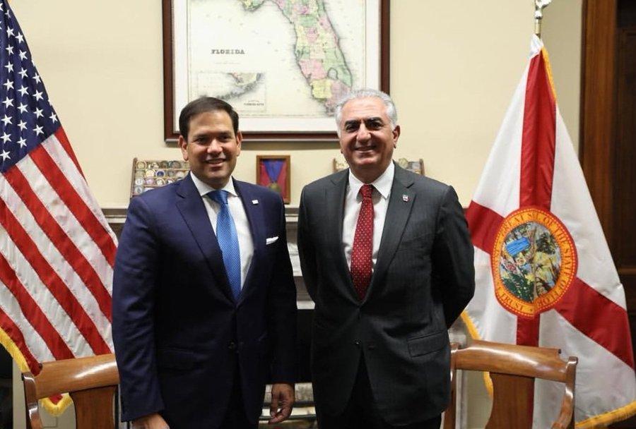 伊朗流亡王储与美国国务卿卢比奥的一次会面，足以让美国总统历史上第一次发出警告：