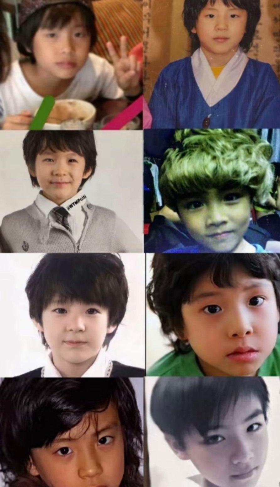 【一克拉】狗塑男爱豆童年照怎么都长得一模一样 ​​​