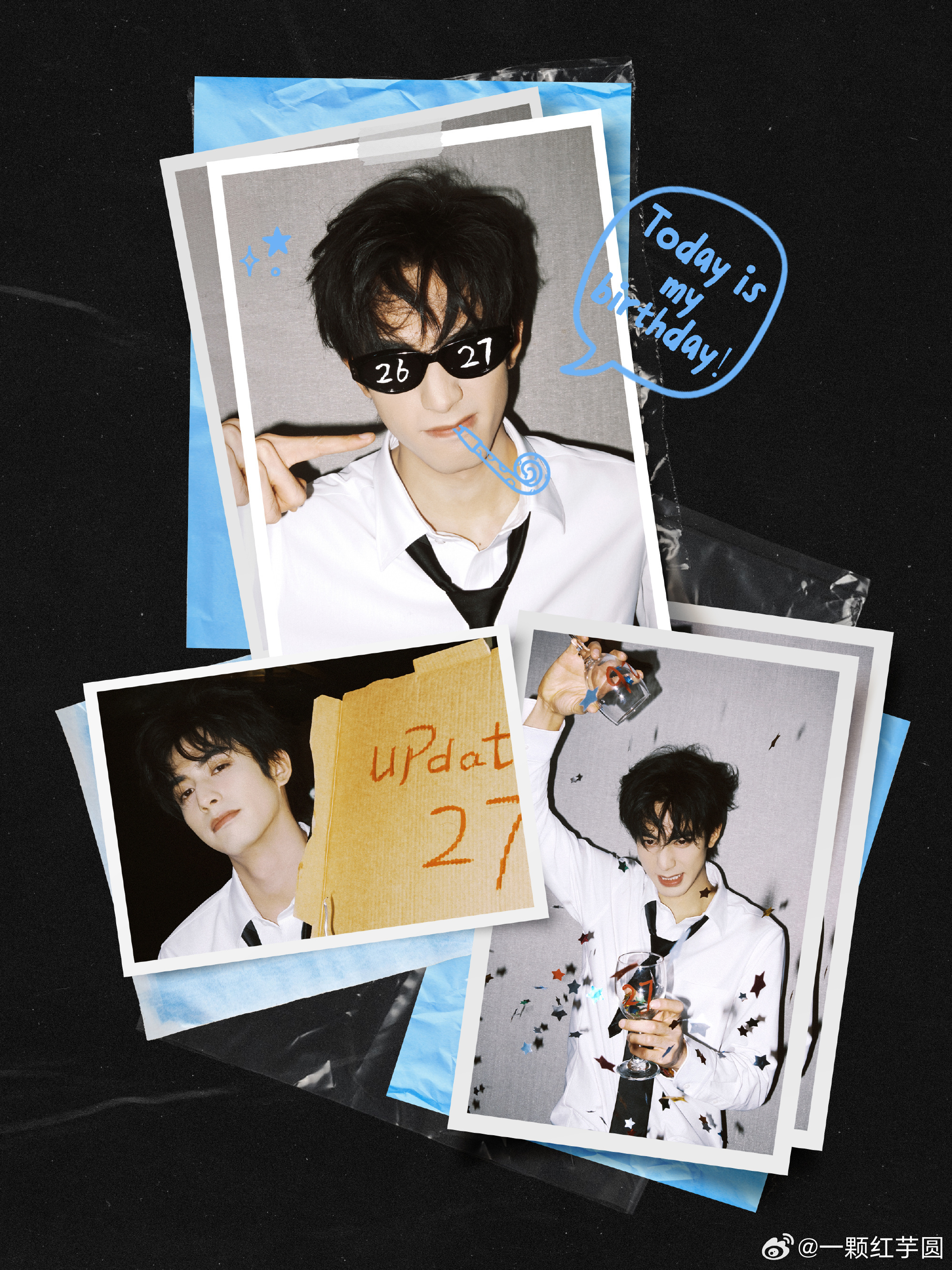 宋威龙0325生日快乐祝龙龙27岁生日快乐！特别开心在骄阳似我后重新认识了演员宋