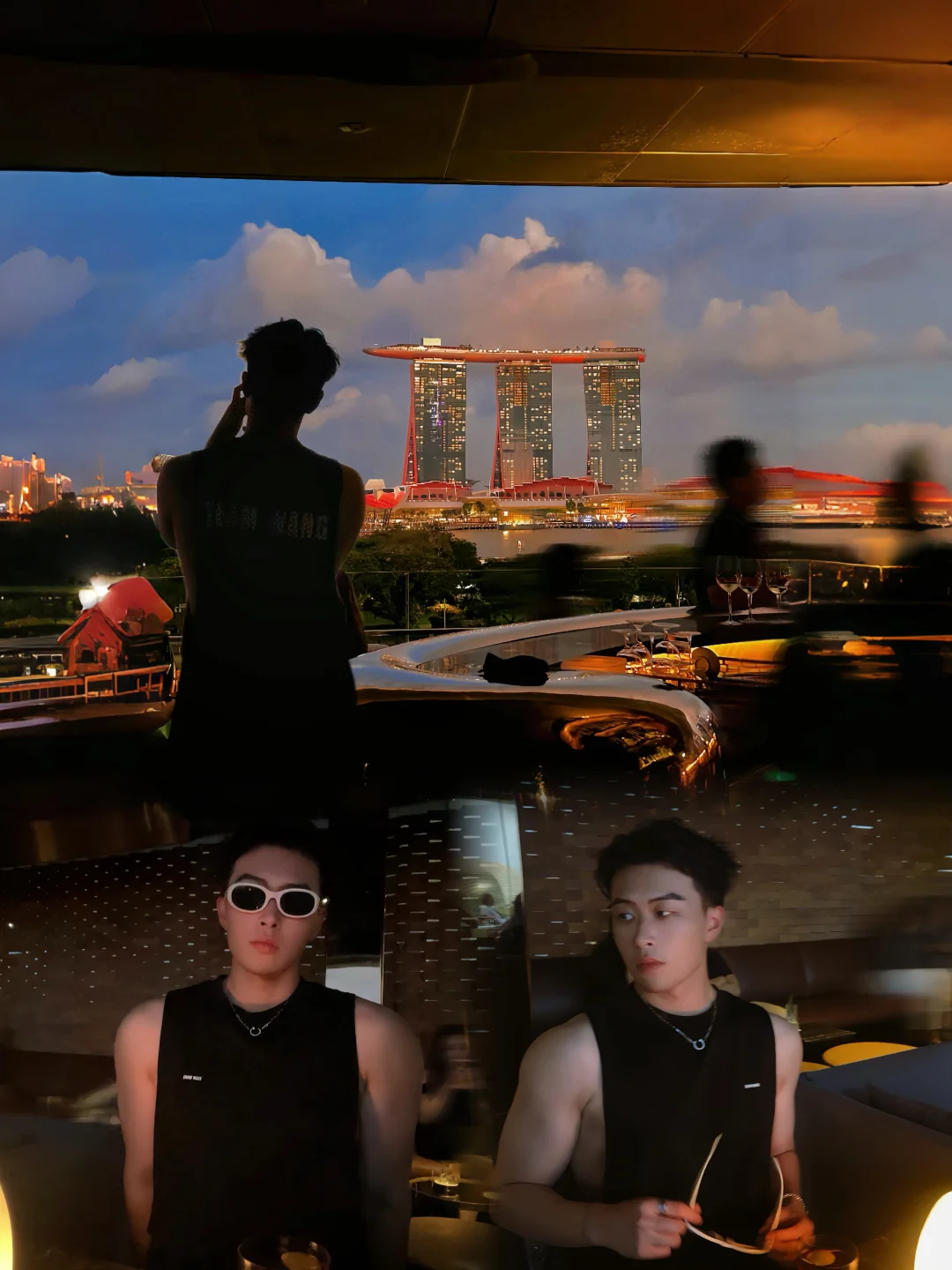来🇸🇬Smoke & mirrors天台看城市夜景