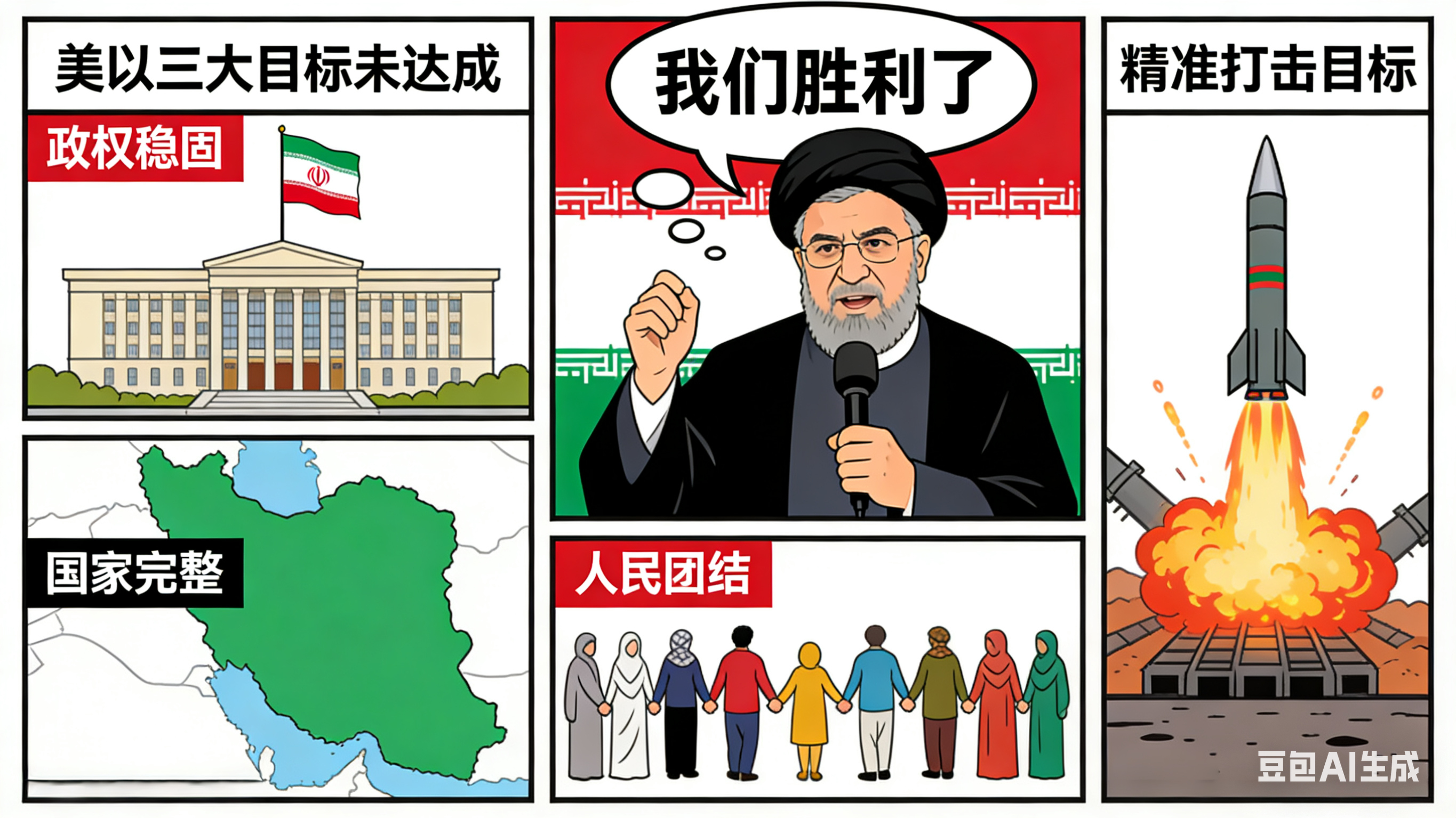 伊朗政府发言人称我们胜利了当地时间4月1日伊朗建国日，政府发言人穆哈杰拉尼在德黑