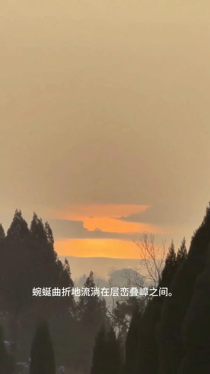 河南济源小浪底吊水吊沙现场给出了答案。
早晨站在高处远眺，黄河水如一条金色的丝带