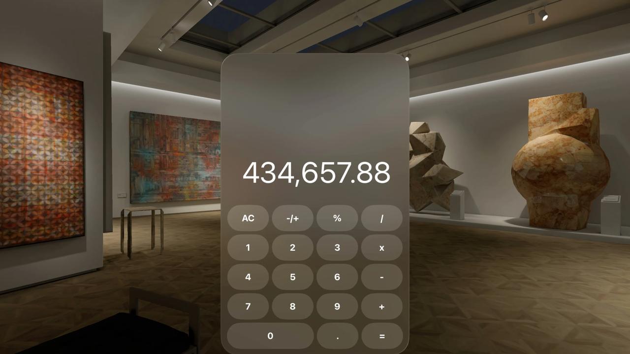 Apple Vision Pro看起来是有真空间计算能力，估计能测算任何物体的体