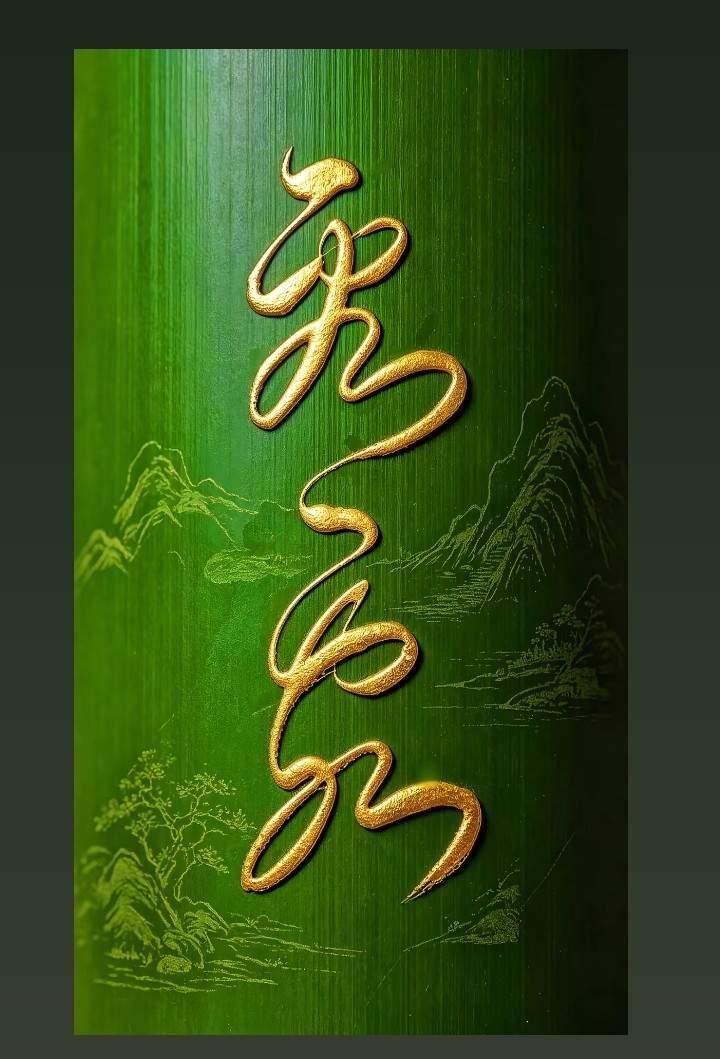 这草书怎么样？潇洒吗？远看就象一条蛇扭来扭去，线条极具诱惑性。我估计认识这几字的