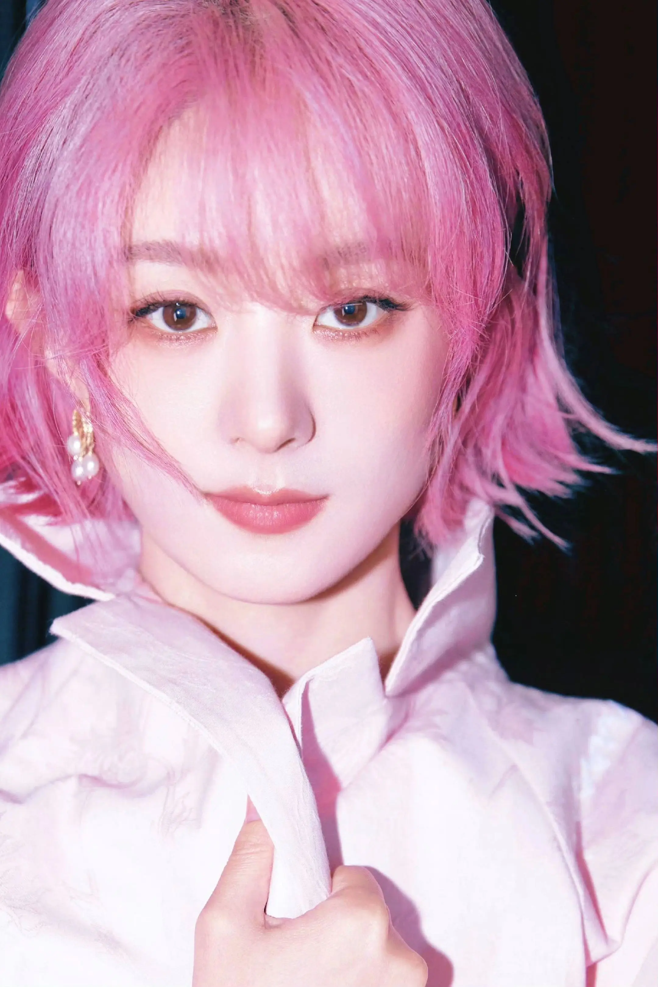 赵丽颖：粉发动漫少女。
