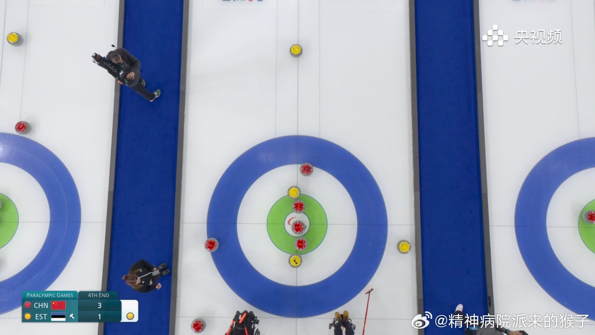 米兰冬残奥会 中国队第四局后手偷3分，6比1领先爱沙尼亚进入下半场