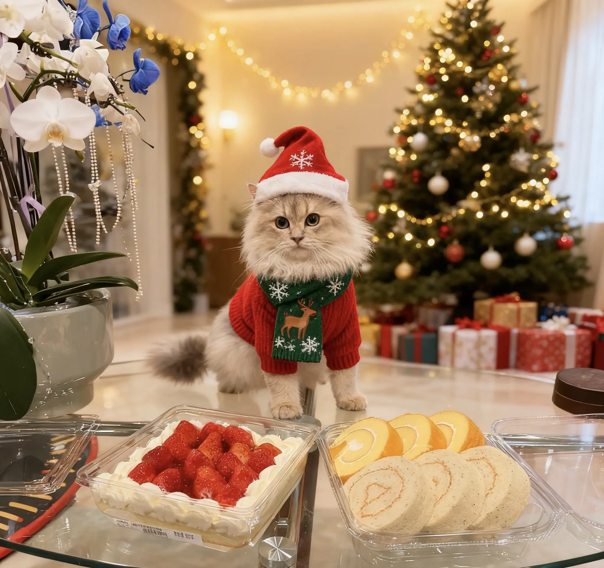 小猫过的第一个圣诞节 我的小猫咪