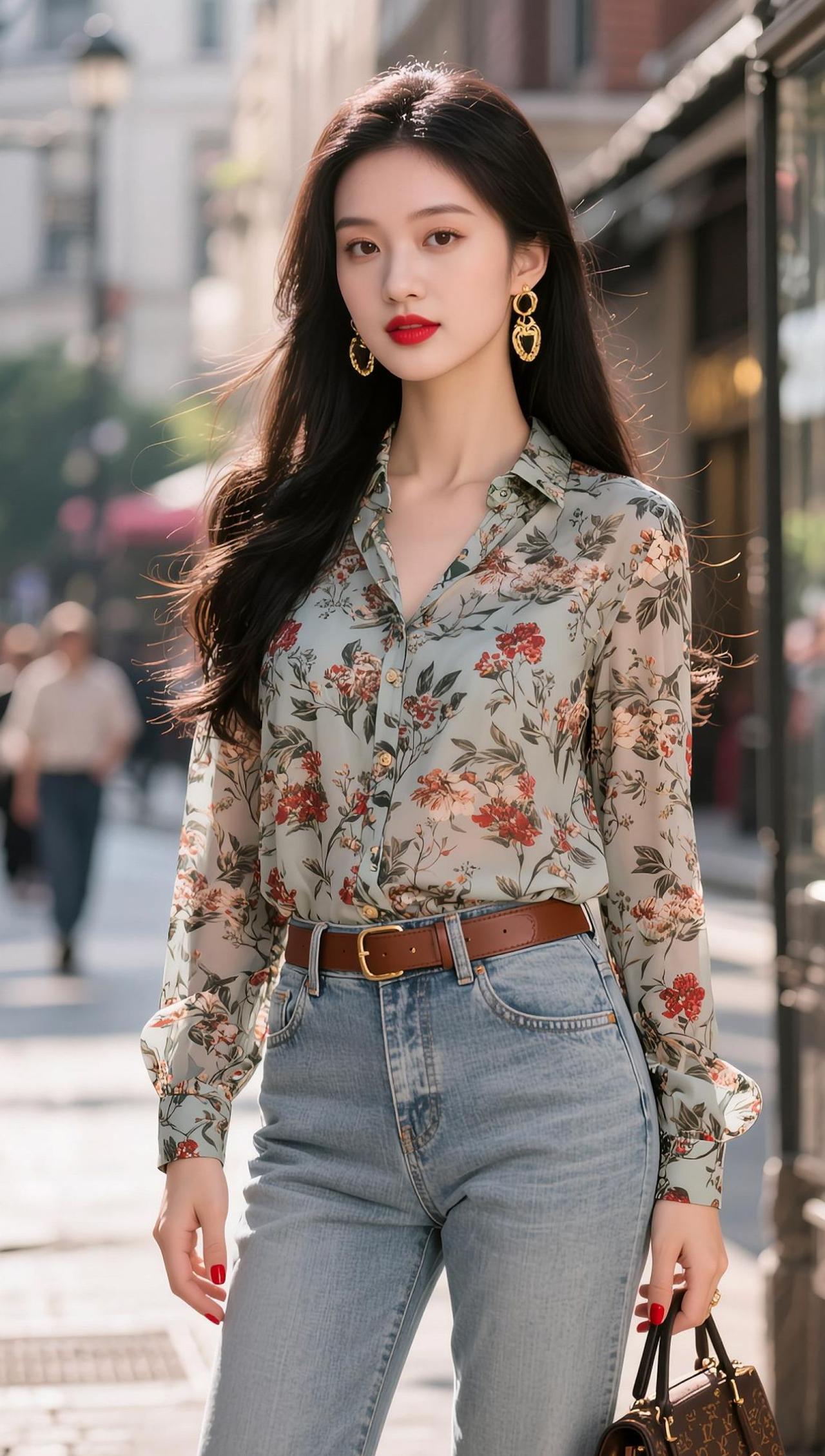 AI街景逆光照 抖音ai创作