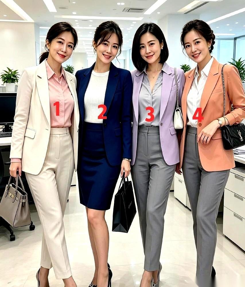 网上经常能刷到这种测试题：一张合影里排着四位女士，题目非要问一句，谁是领导，谁是