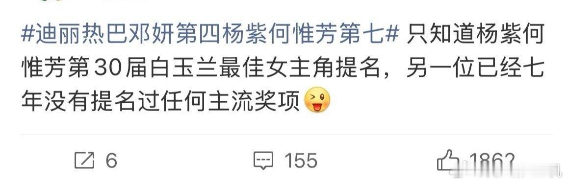提名不等于获奖的道理zmjj们啥时候能懂 ​​​