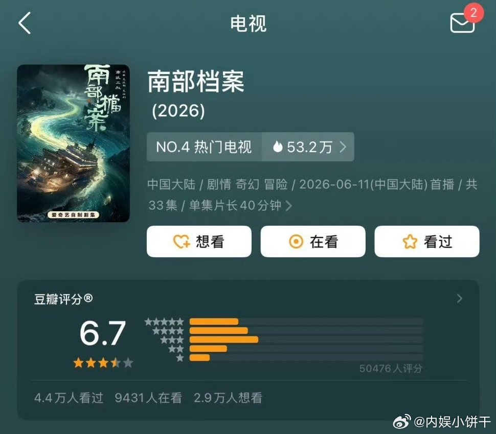 《南部档案》开分6.7丁禹兮｜张新成 