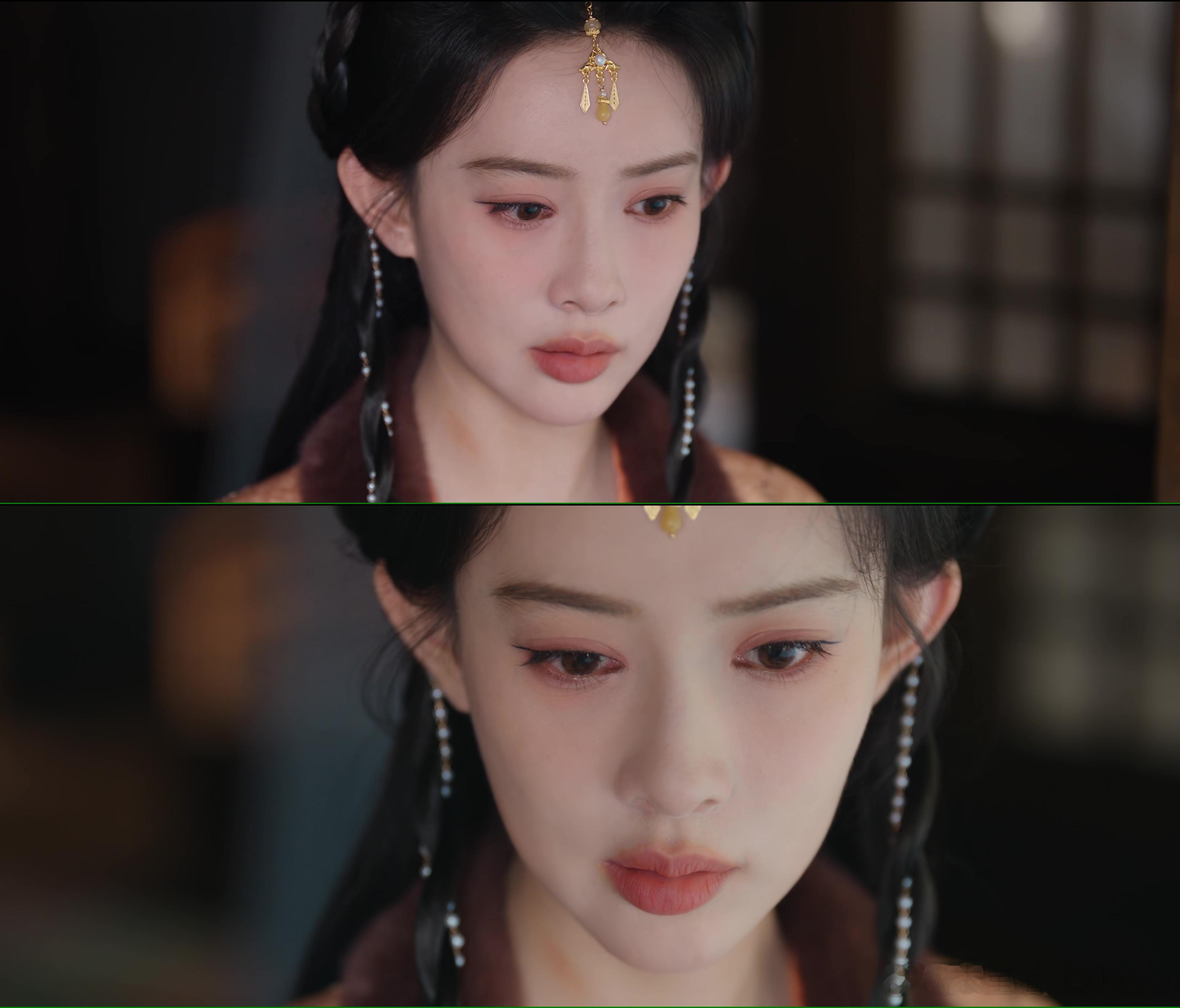 桃花映江山 导演拍人的手法非常单一，简单粗暴怼大脸特写。这种镜头画面对孟子义来说
