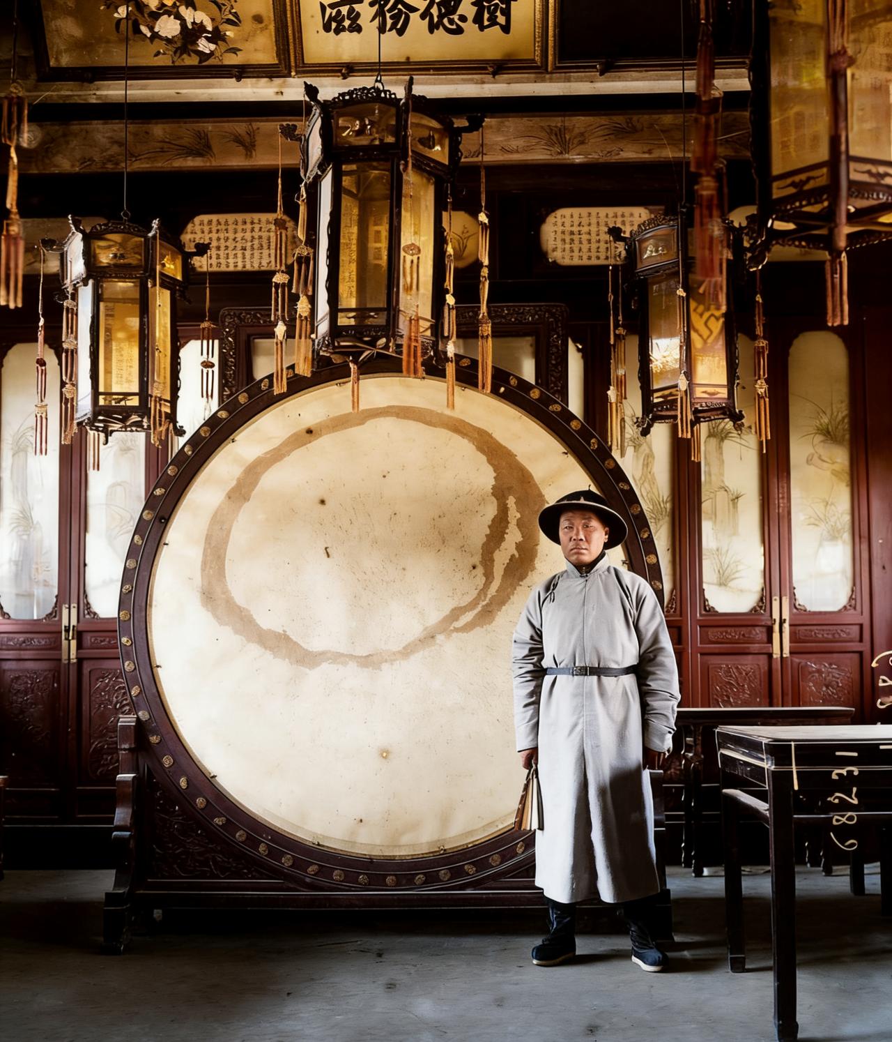 1910年（宣统二年），紫禁城里的一名侍从（太监）。
​ ​​​