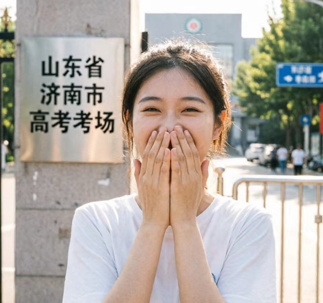 女生第一个出考场称我妈让混个采访济南这姑娘也太可爱了吧！第一个出考场，直言“我妈
