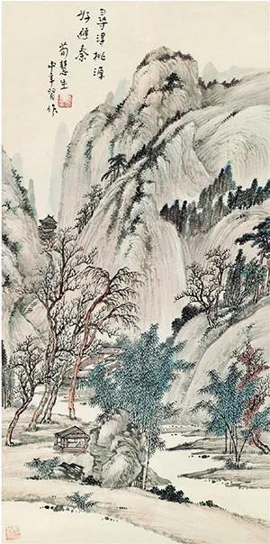 四大名旦的国画老师
 
1. 梅兰芳

花卉拜王梦白，人物师从陈师曾（陈寅恪大哥