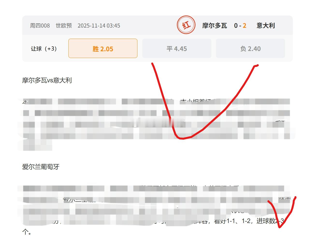 昨日英格兰2-0中比分！爱尔兰葡萄牙中进球数的确牛！