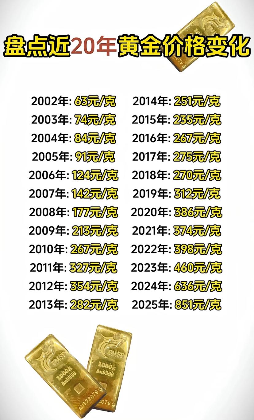 2002年我大姨夫把家里仅有的几万块钱都买了黄金，还买了一根将近30克的金项链。