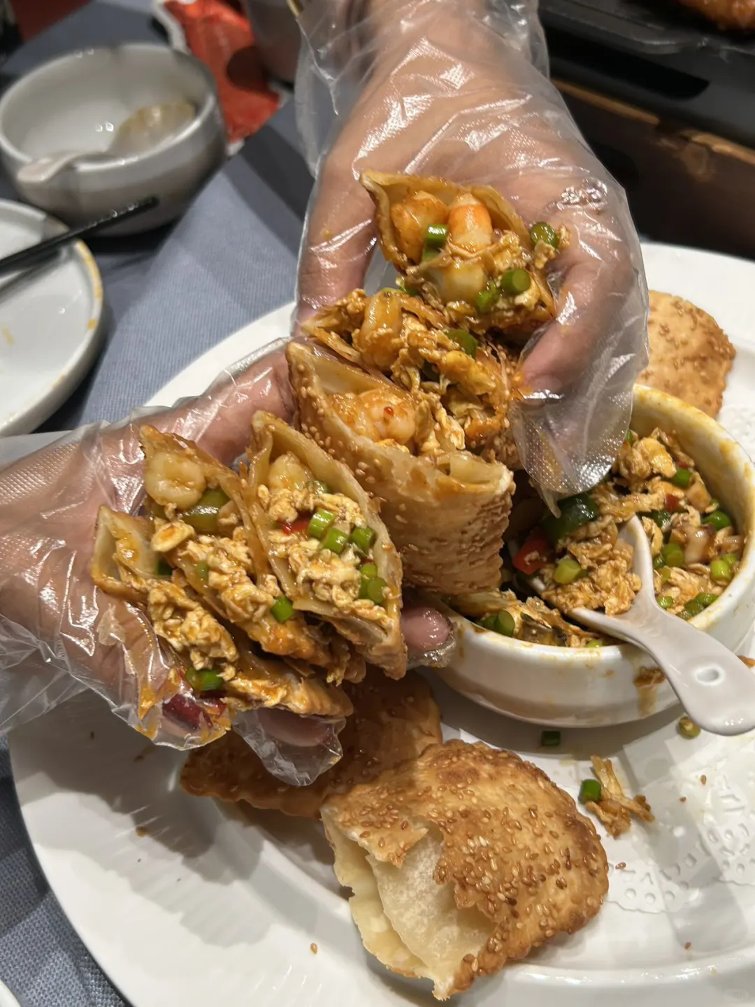 多少次去塘沽就为了这一口皮皮虾锅贴🥟