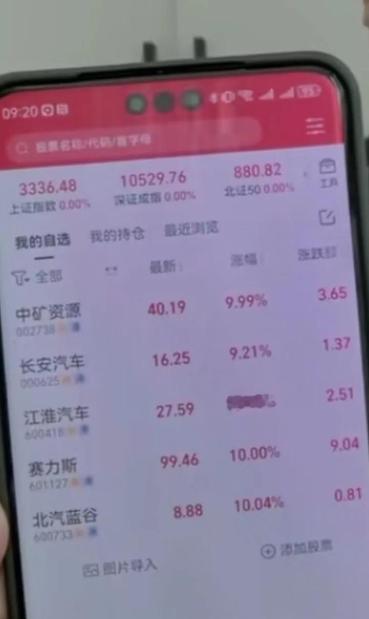 网友们，你们股票买进去了没有？10月8日，股市涨停，刚刚开盘就停盘了啊！


有