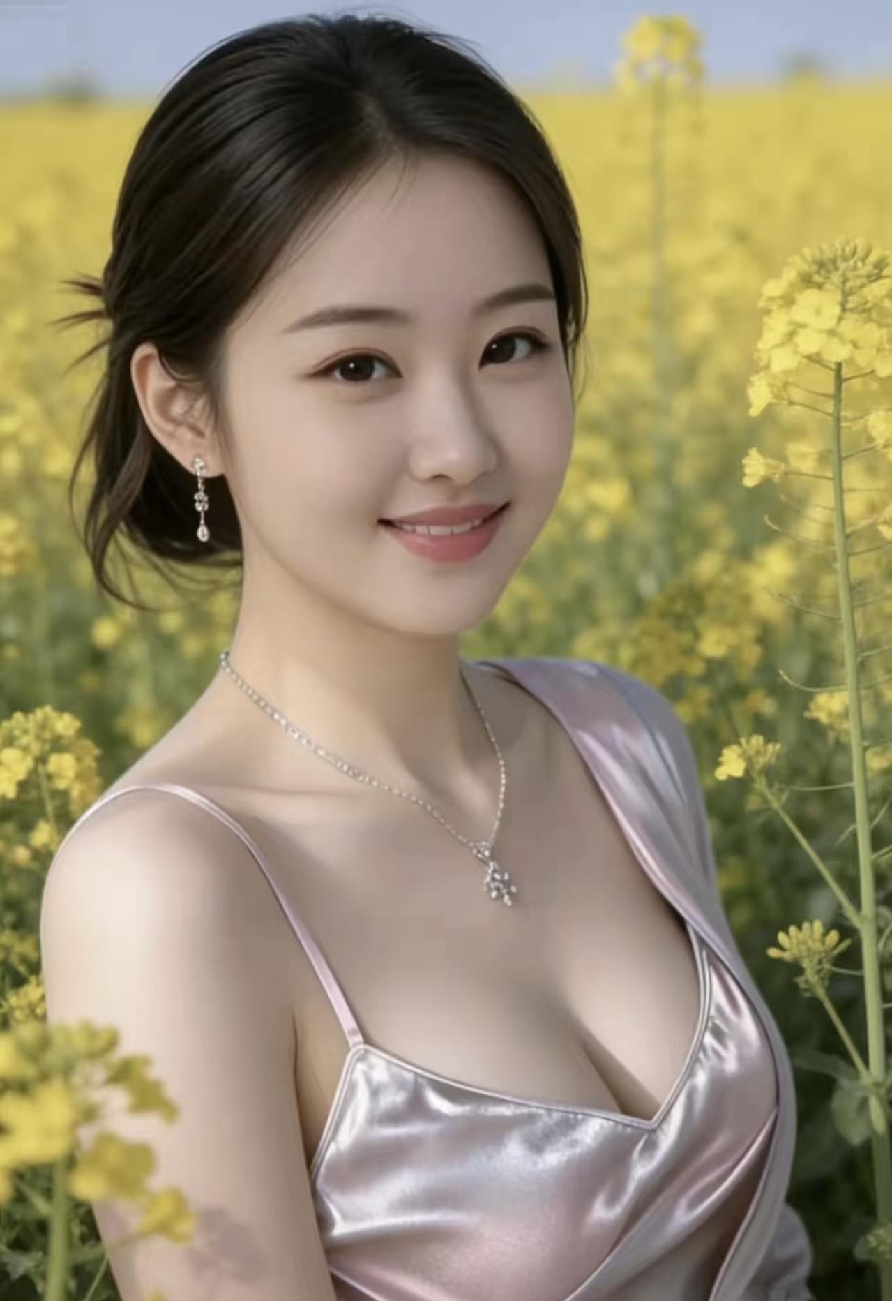 虞美人•春日菜花吟

 文／熏墨
平畴尽铺金黄涨，暖日摇芳浪。
风牵香气满横塘，