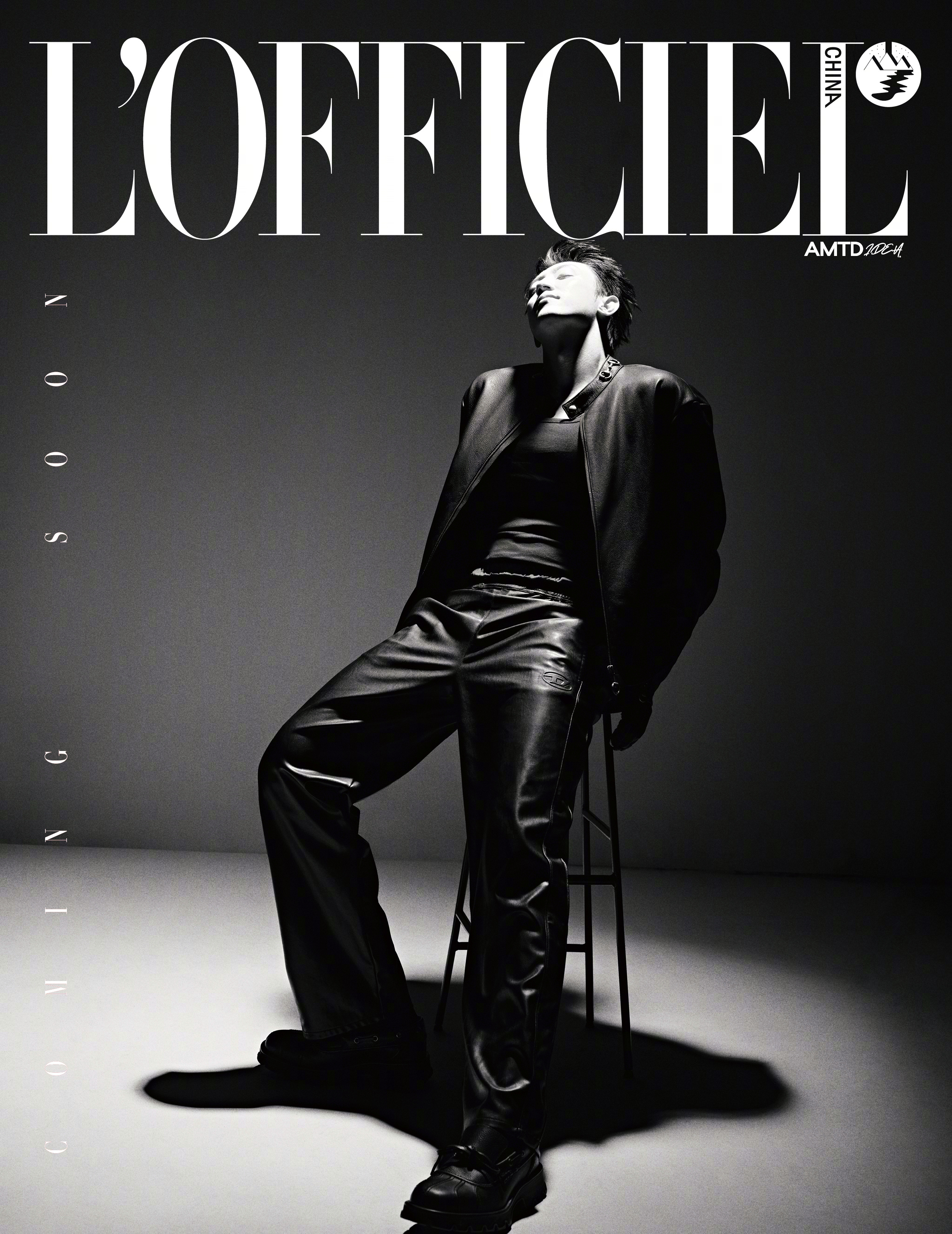 黄景瑜 时装L'OFFICIEL 四月号封面预告，继三月时装男士开季后再度携大刊