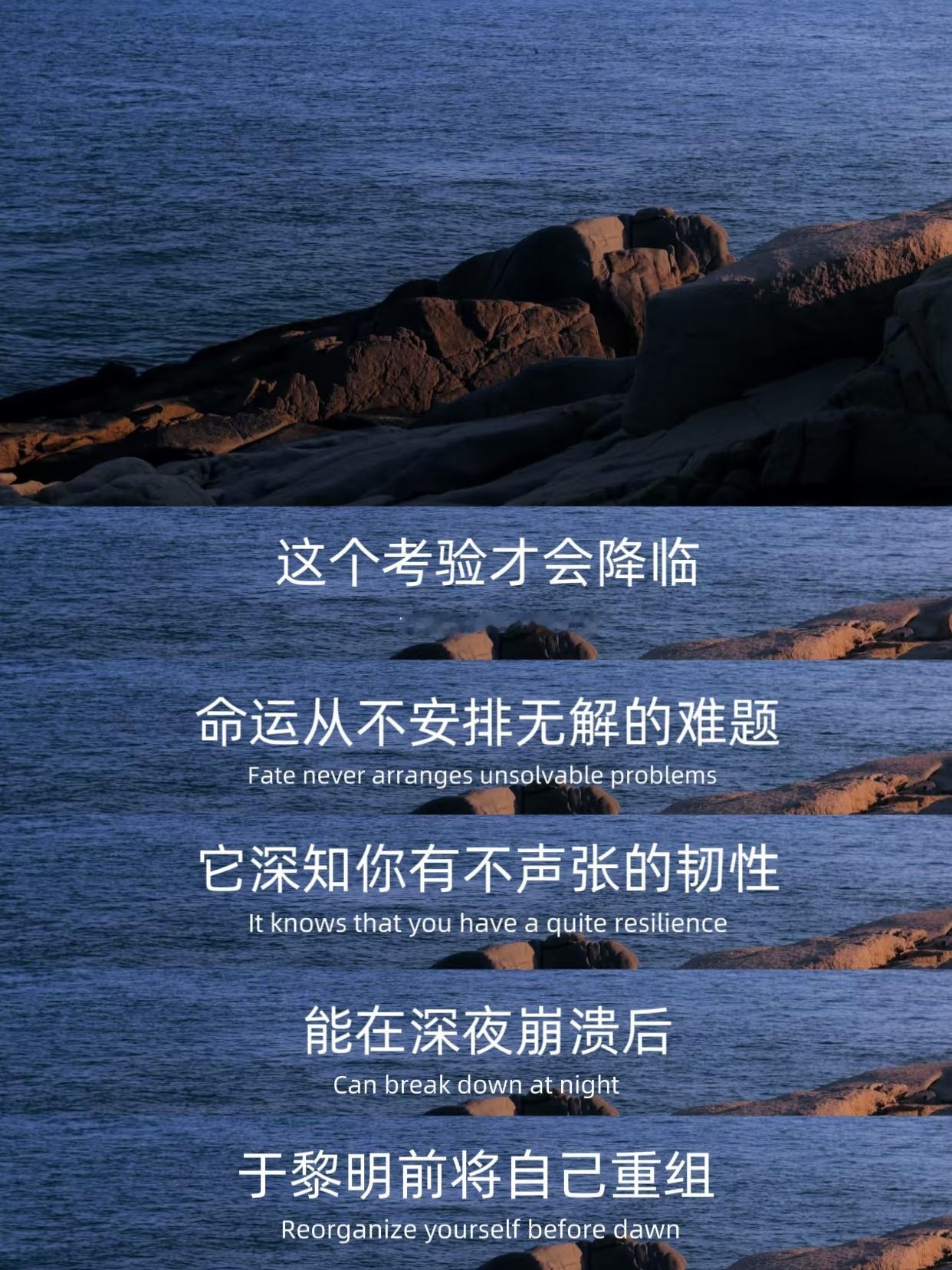 一个人变强的过程就是：任由一切痛苦贯穿全身到最后获得极致的情绪稳定很喜欢的一段话