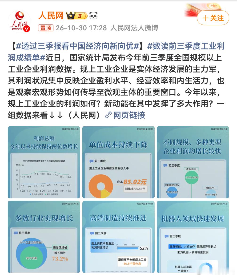 透过三季报看中国经济向新向优前三季度GDP超107万亿元、同比增长4.6%，这数