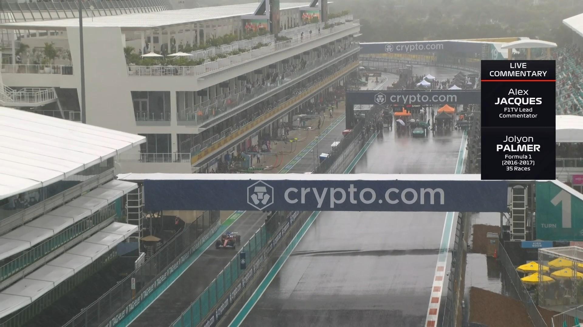 F1 冲刺赛是雨战！而且雨不小！2025F1迈阿密大奖赛 ​​​