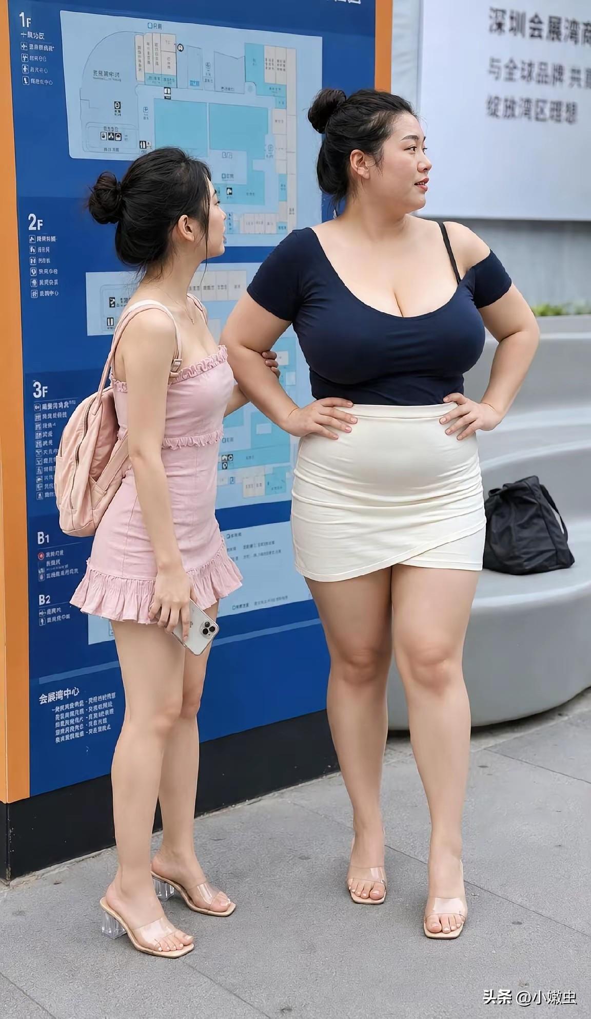 为什么粉红色美女明明很漂亮，长得也不错，在大块头朋友面前，她一点气场都使不出来，