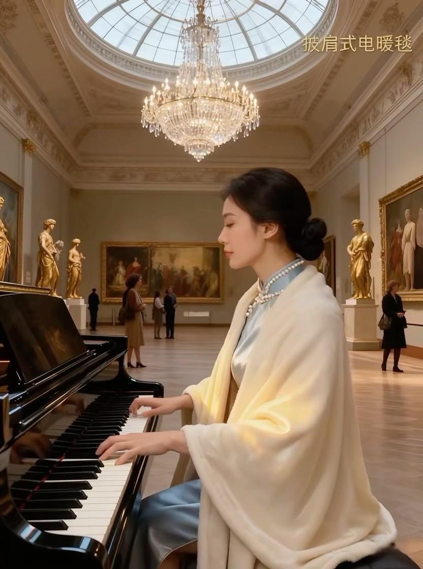 冷冬想暖又不想被裹成粽子？这件披肩电暖毯，直接把「移动暖炉」焊在身上！...