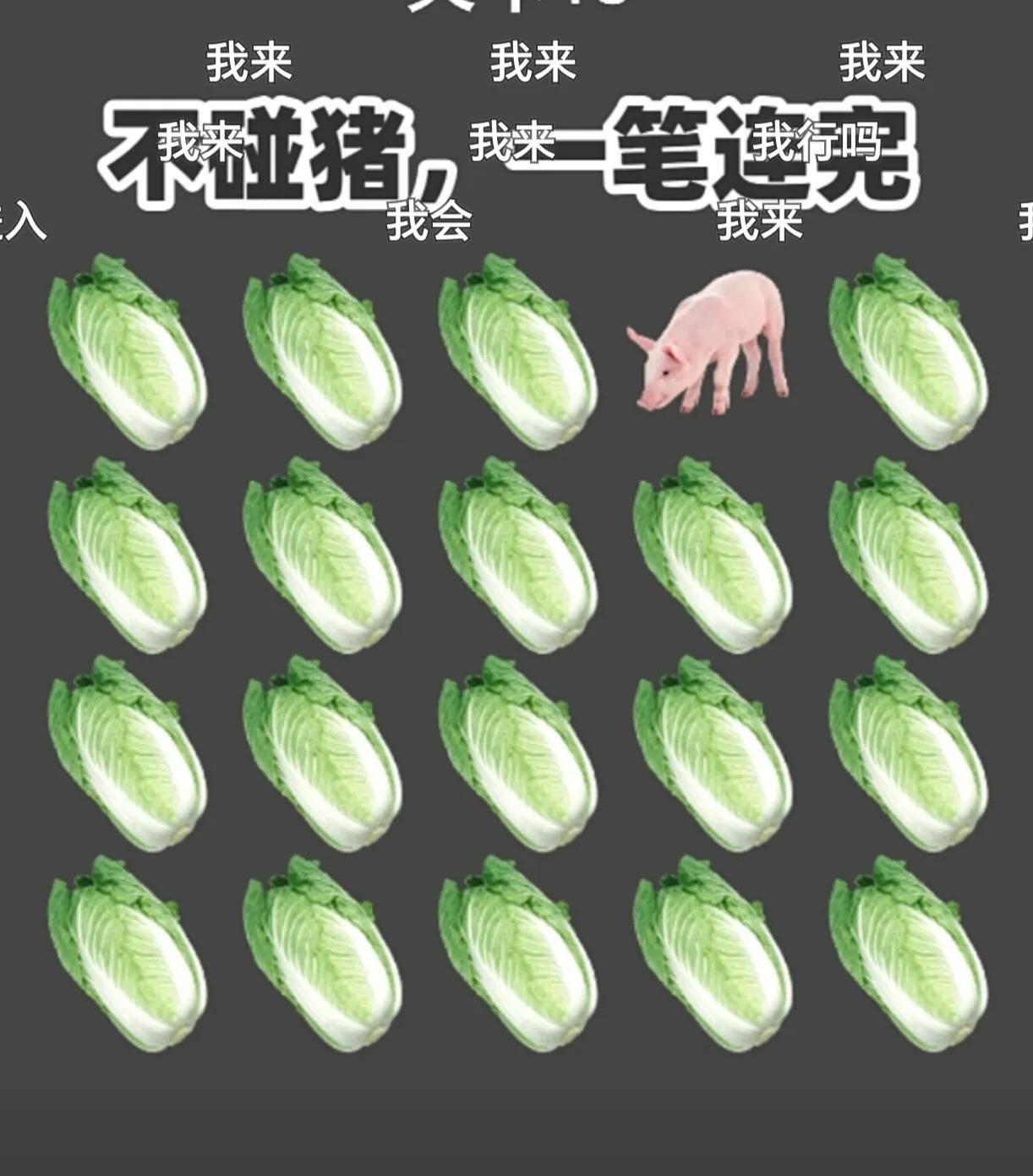 不经过猪，你能一笔连线连起来吗？