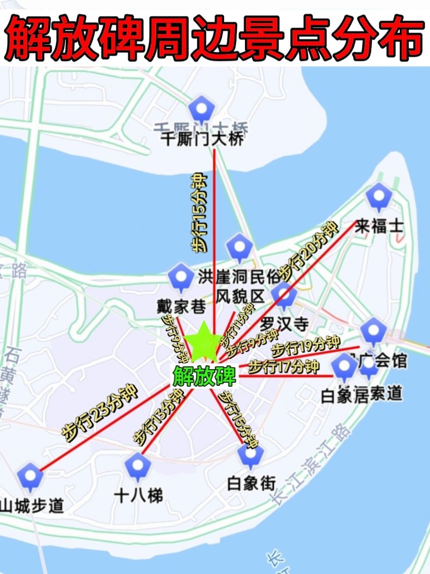 从解放碑出发，玩遍重庆三天就够了‼️