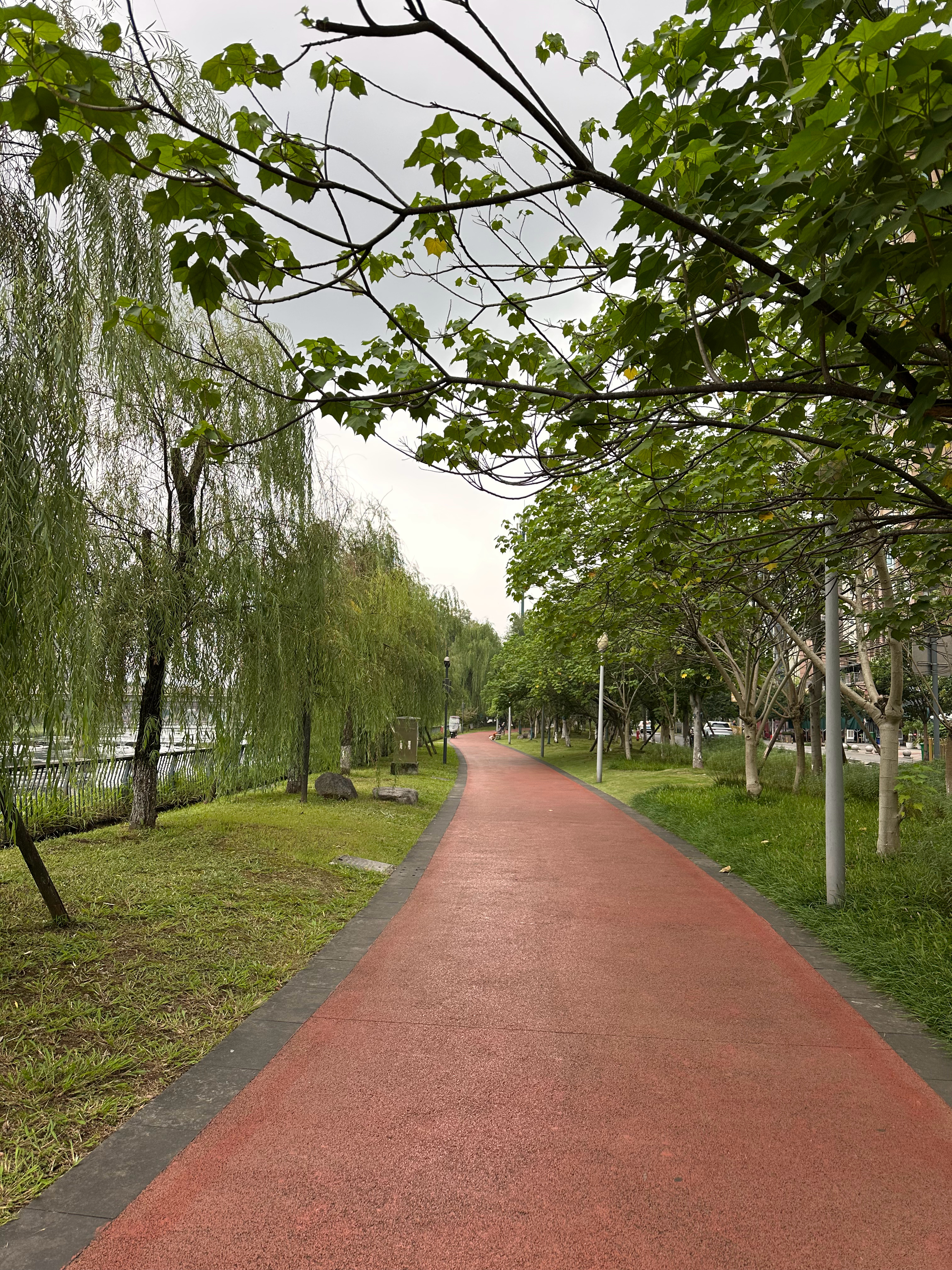 夜跑，卸下盔甲，迎着凉爽的秋风达成目标。  ​​​