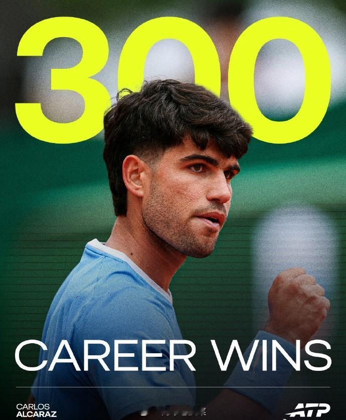 阿尔卡拉斯达成生涯第300胜蒙特卡洛1000赛  1/4决赛，卫冕冠军阿尔卡拉斯