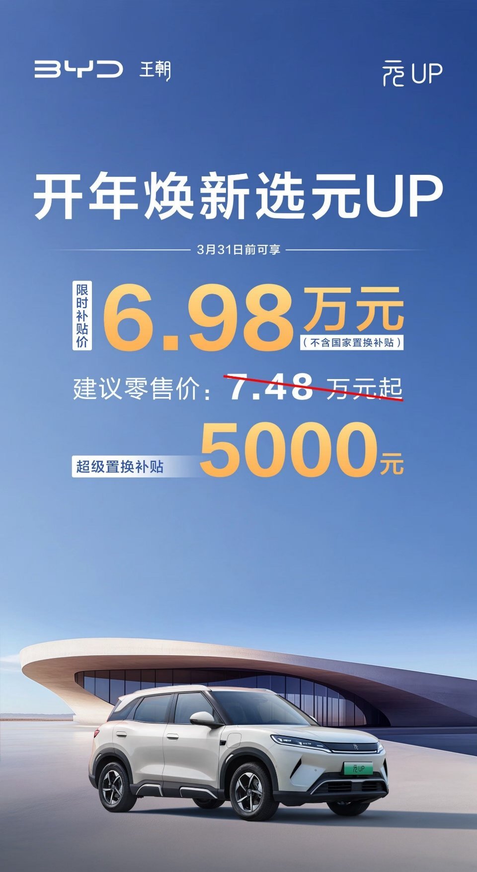 元UP！5000块！比亚迪王朝网也跟进直降5000了！百家车坛
