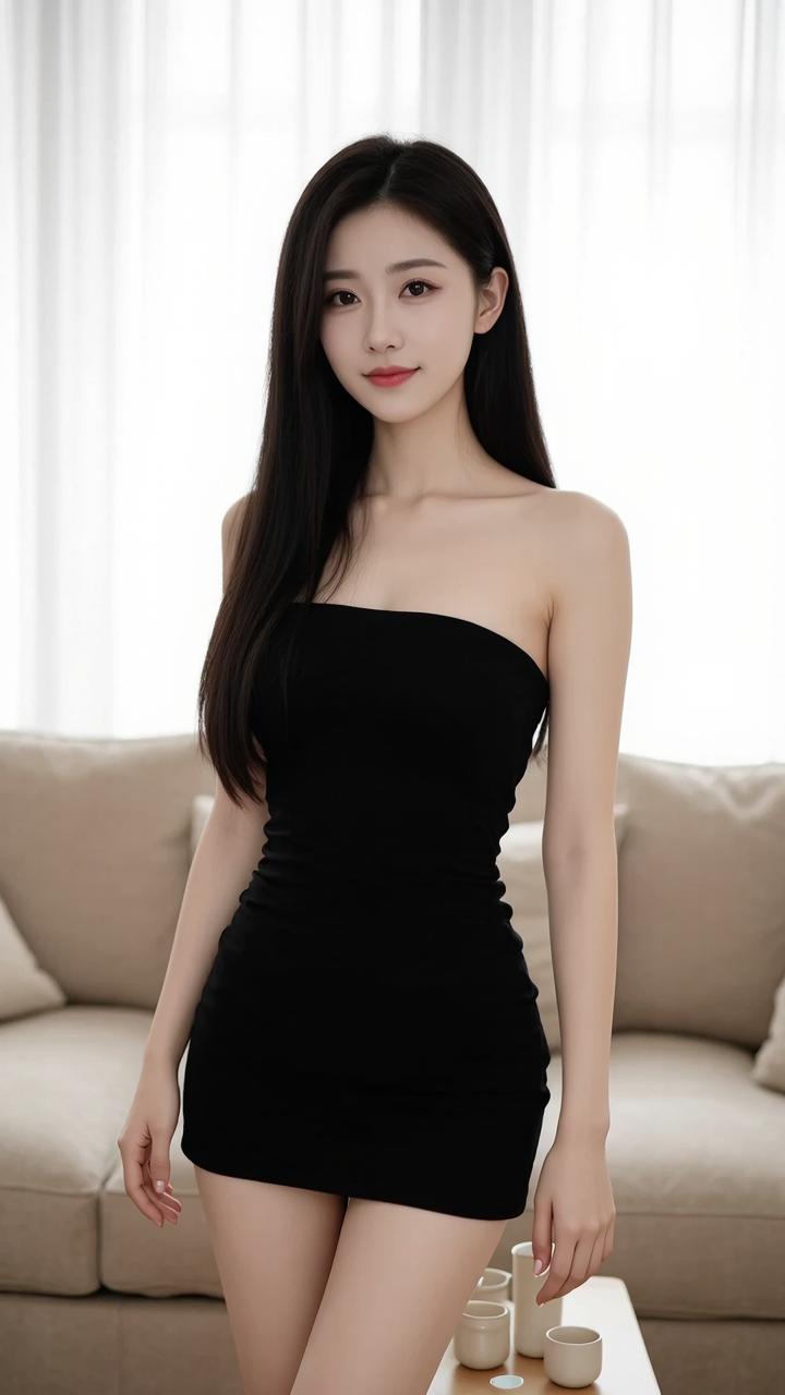 优雅黑裙，气质满分，自信满满！💃🏻✨