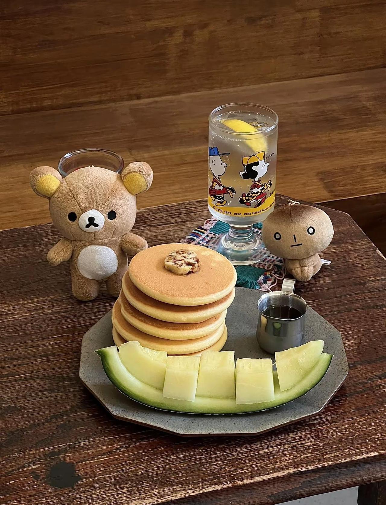 在可爱的喫茶屋里吃黄油松饼𓌉🥞🍈。探店 广州下午茶 广州甜品 广州