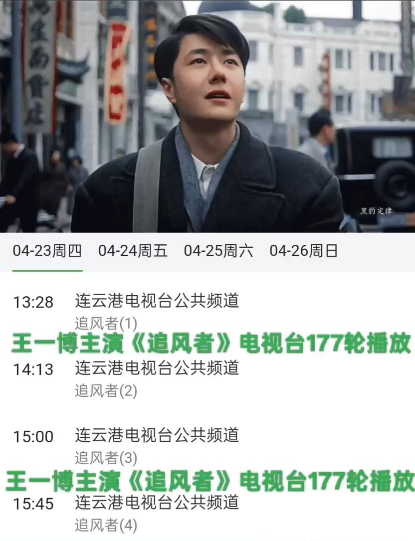 85号赛事手王一博的间隙中插播一下:青年演员王一博主演的电视剧《追风者》已经17