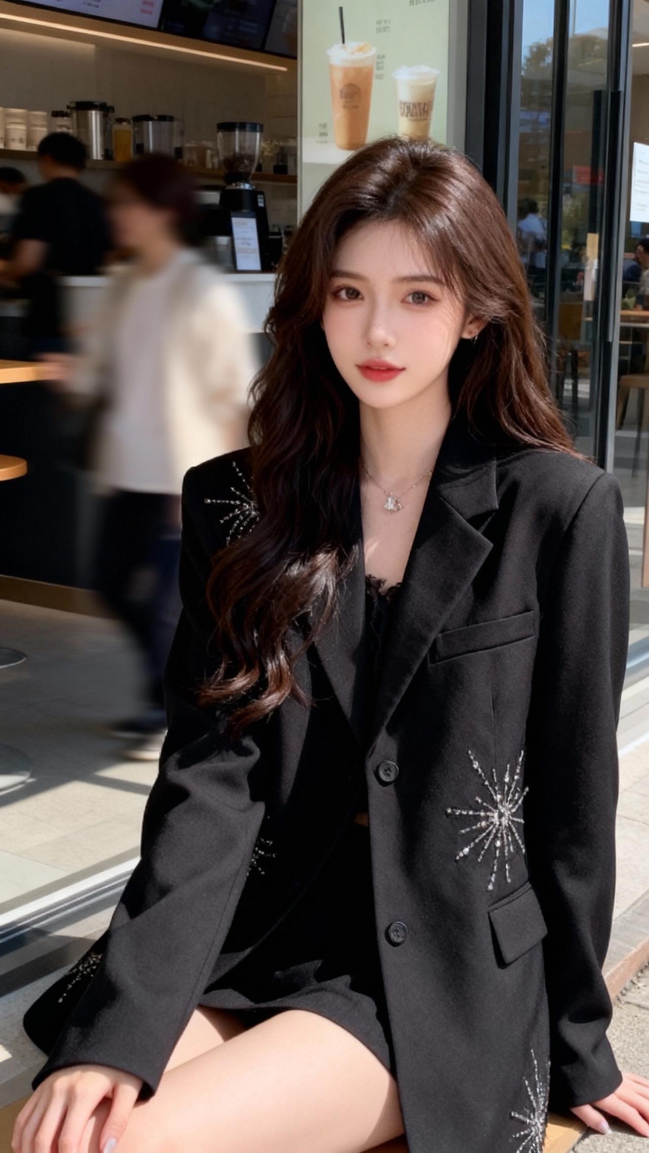 女装 黑色系穿搭 西装穿搭 今天穿什么 西装控